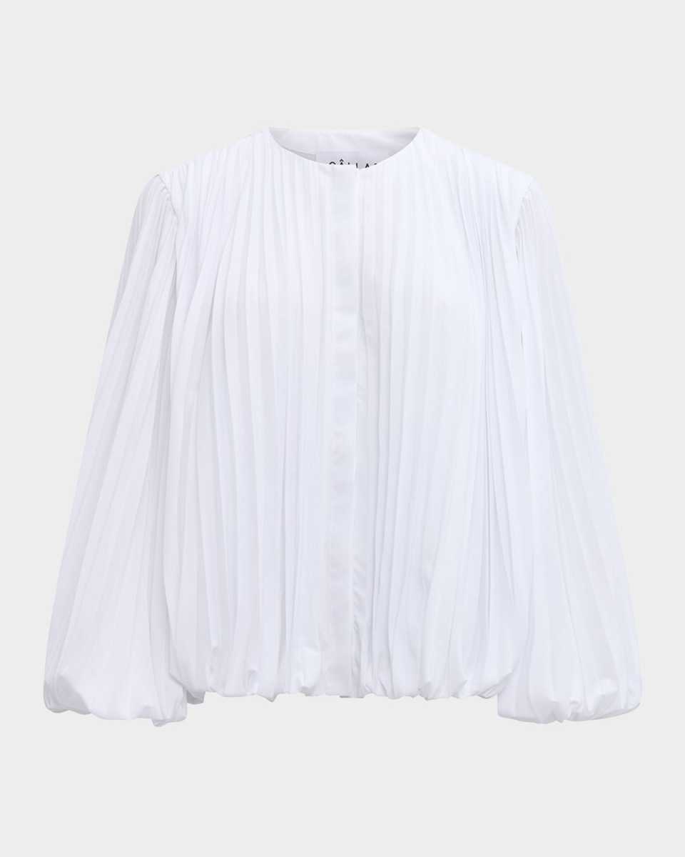 Giulia Pleated Bubble Blouse